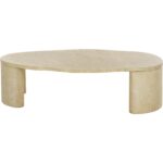 Savinah Coffee Table - Travertine Look - Natural - Image 3