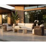 Savinah Coffee Table - Travertine Look - Natural - Image 6