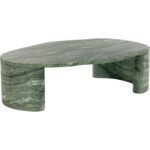 Savinah Coffee Table - Marble Look - Sage - Image 2