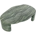 Savinah Coffee Table - Marble Look - Sage - Image 4