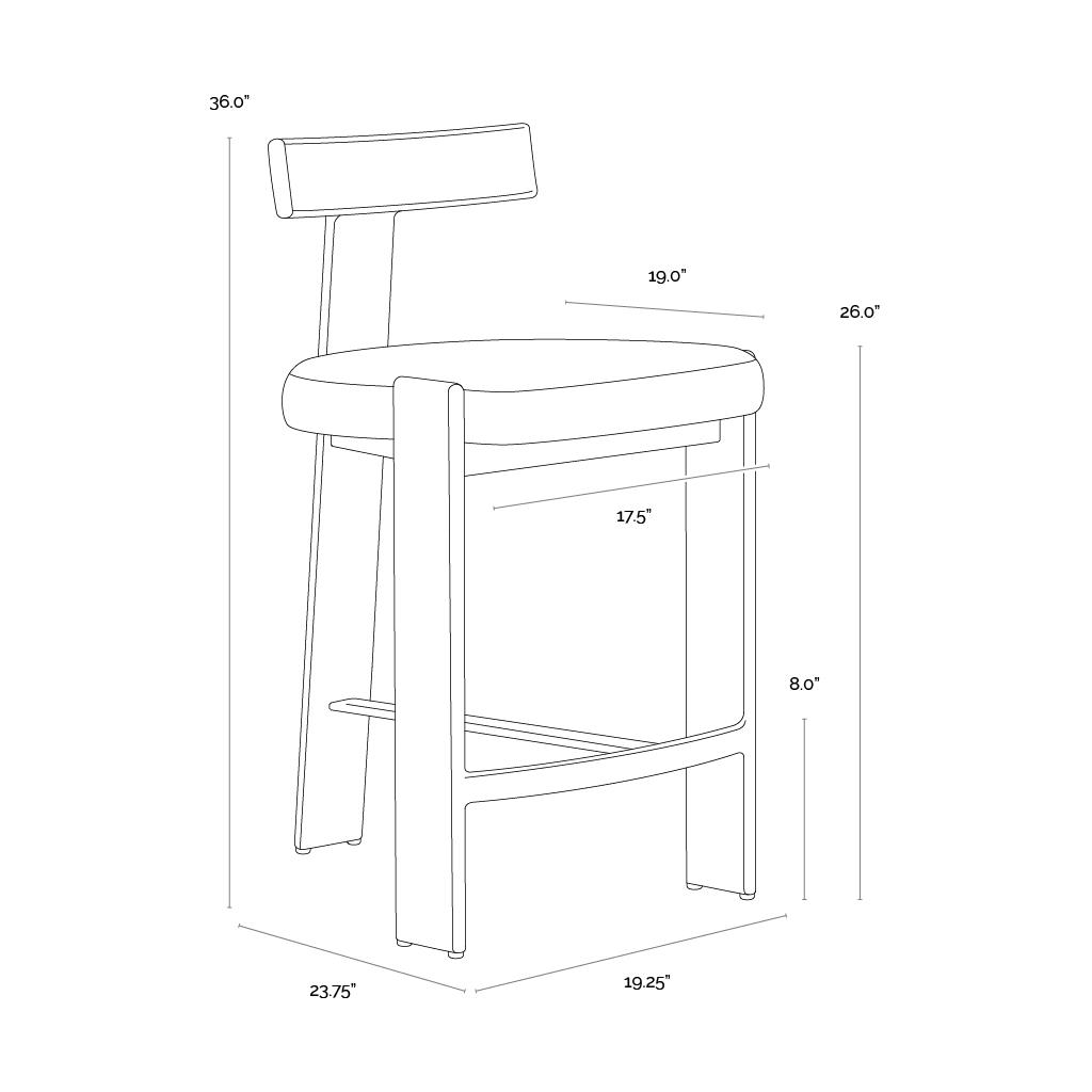 Titan Counter Stool - Palazzo Cream - Image 6