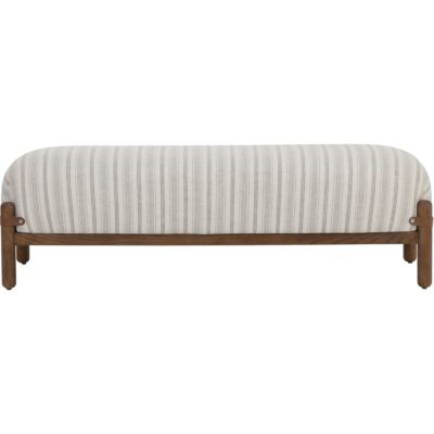Alternative view of Holst Bench - Warm Brown - Gifford Script