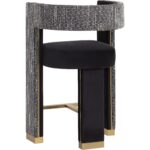 Adamina Counter Stool - Abbington Black / Hobbes Night - Image 4