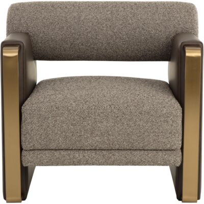 Alternative view of Edgar Lounge Chair - Gellar Earth / Eglinton Espresso