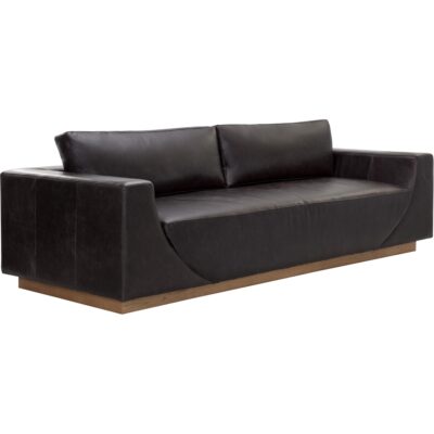 Alternative view of Anakin Sofa - Light Oak - Tuscany Warm Black Leather