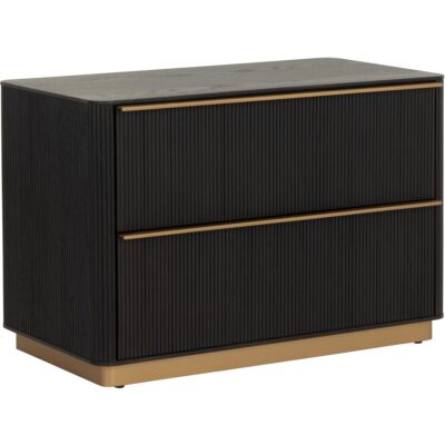 Alternative view of Kalla Nightstand - Large - Charcoal