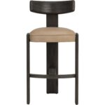 Horton Barstool - Dark Brown - Sahara Sand Leather - Image 2