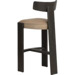 Horton Barstool - Dark Brown - Sahara Sand Leather - Image 4