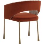 Jahara Dining Armchair - Meg Rust / Terri Nutmeg - Image 4