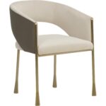 Jahara Dining Armchair - Meg Taupe / Porcini Taupe
