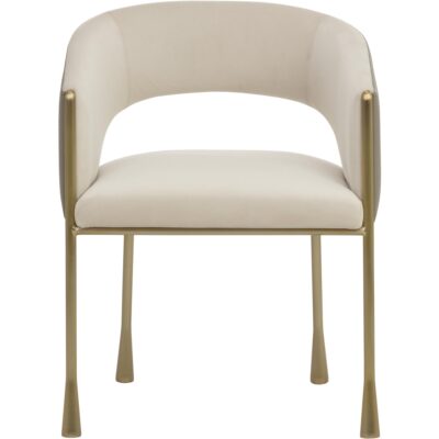 Alternative view of Jahara Dining Armchair - Meg Taupe / Porcini Taupe