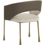 Jahara Dining Armchair - Meg Taupe / Porcini Taupe - Image 4