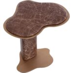 Isola End Table - Marble Look - Mocha - Image 4