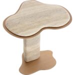 Isola End Table - Travertine Look - Dune - Image 4