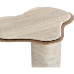 Isola End Table - Travertine Look - Dune - Image 5