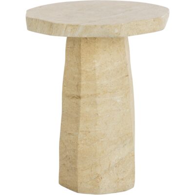 Alternative view of Baldur End Table - Travertine Look - Natural