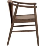 Aran Dining Armchair - Hazelnut Leather - Image 3