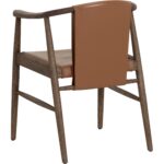 Aran Dining Armchair - Hazelnut Leather - Image 4