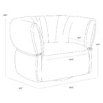 Davisville Swivel Armchair - Colorado Eucalyptus - Image 6