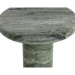 Bastion End Table - Marble Look - Sage - Image 4