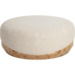 Mithuna Ottoman - Large - Santa Cruz Oatmeal - Image 2
