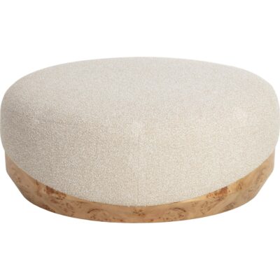 Alternative view of Mithuna Ottoman - Large - Santa Cruz Oatmeal