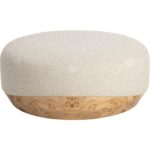 Mithuna Ottoman - Large - Santa Cruz Oatmeal - Image 3