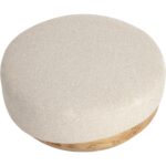 Mithuna Ottoman - Large - Santa Cruz Oatmeal - Image 4