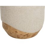 Mithuna Ottoman - Small - Santa Cruz Oatmeal - Image 5