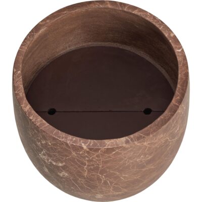 Alternative view of Aster Planter - Small - Marble Look - Mocha