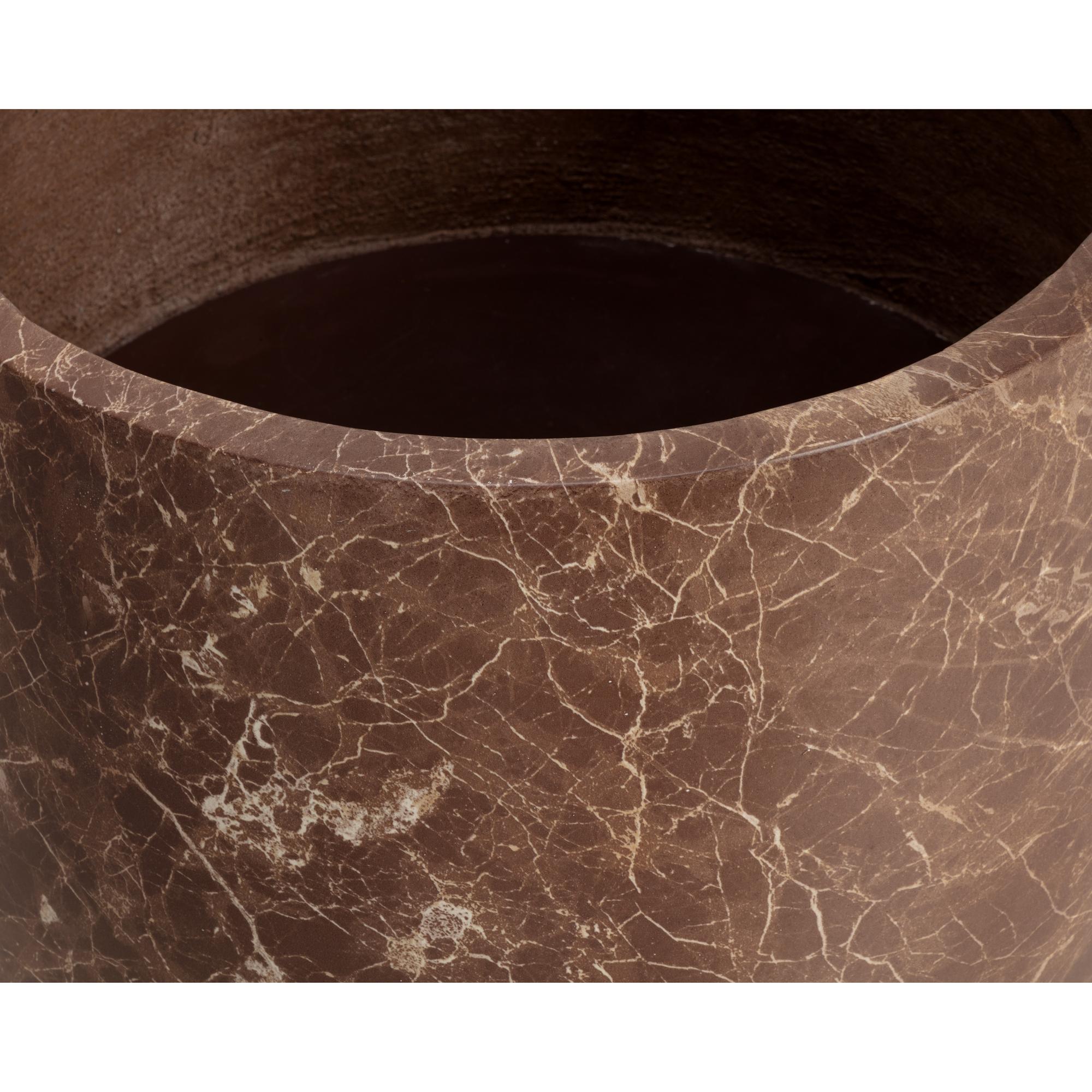 Aster Planter - Small - Marble Look - Mocha - Image 3