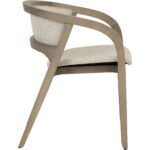Arco Dining Armchair - Greige - Santa Cruz Oatmeal - Image 3