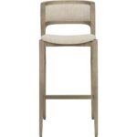 Arco Barstool - Greige - Santa Cruz Oatmeal - Image 2