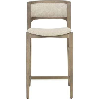 Alternative view of Arco Counter Stool - Greige - Santa Cruz Oatmeal