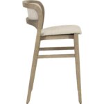 Arco Counter Stool - Greige - Santa Cruz Oatmeal - Image 3