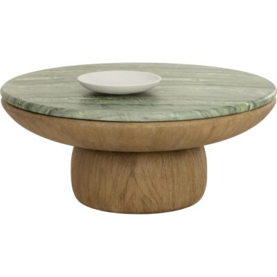Orula Coffee Table - Marble Look - Sage