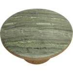 Orula Coffee Table - Marble Look - Sage - Image 3