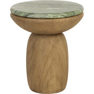 Alternative view of Orula End Table - Marble Look - Sage