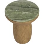 Orula End Table - Marble Look - Sage - Image 3