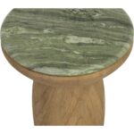 Orula End Table - Marble Look - Sage - Image 4