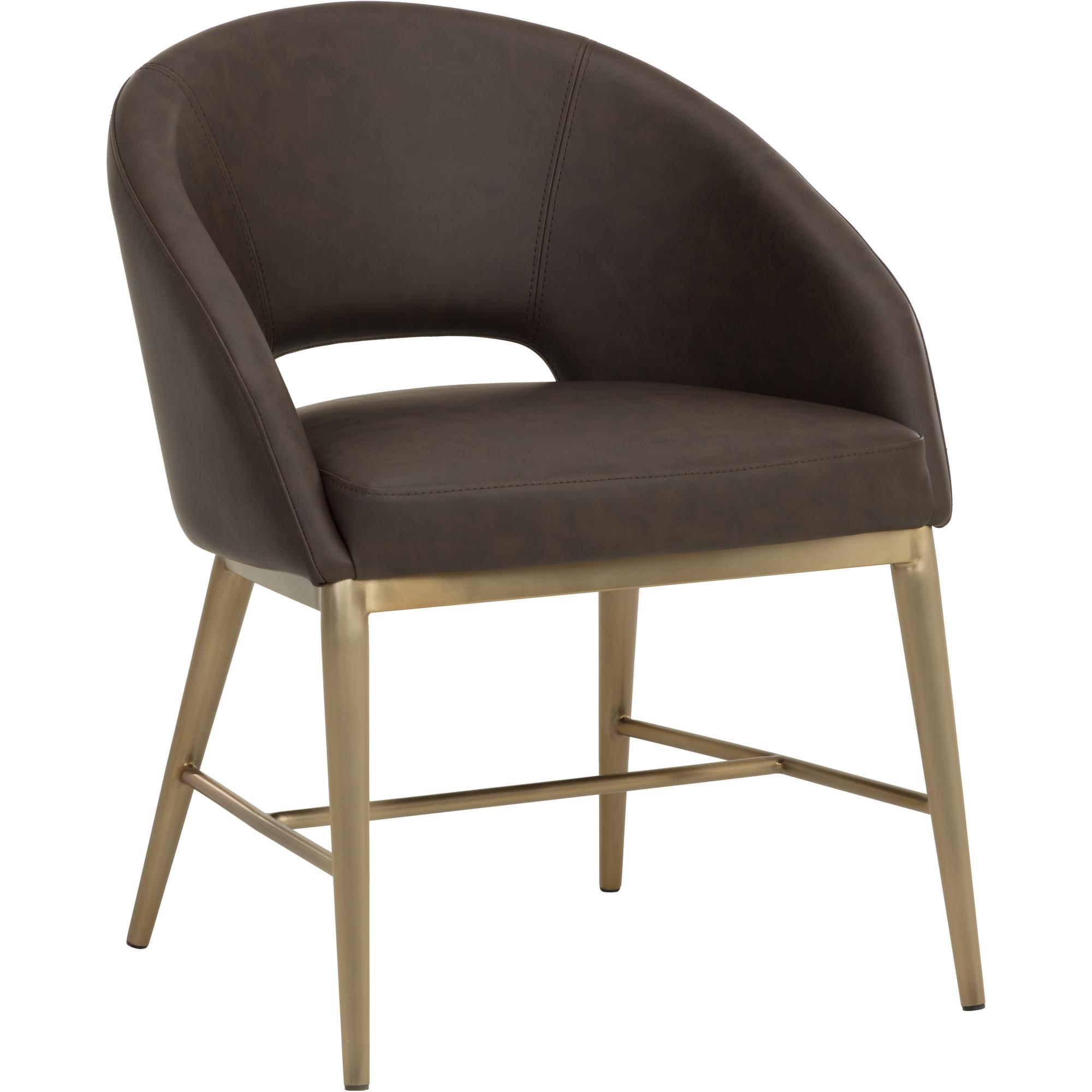 Abelson Dining Armchair - Eglinton Espresso