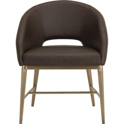 Alternative view of Abelson Dining Armchair - Eglinton Espresso