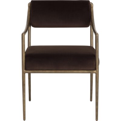 Alternative view of Leticia Dining Armchair - Diamond Mink