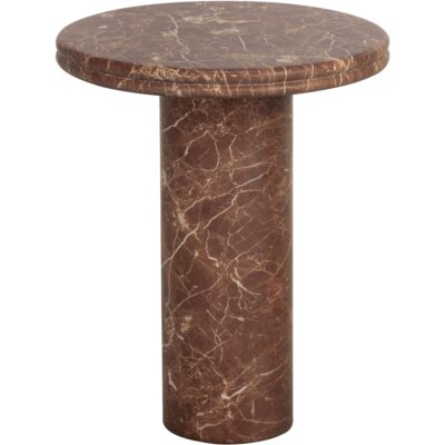 Alternative view of Bastion End Table - Marble Look - Mocha
