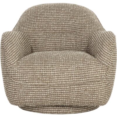 Alternative view of Tesoro Swivel Lounge Chair - Torched Meringue