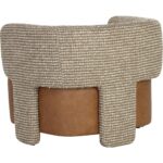 Coppola Lounge Chair - Cognac Leather / Torched Meringue - Image 4