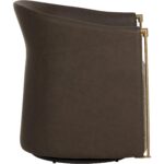 Leontine Swivel Lounge Chair - Gellar Earth / Eglinton Espresso - Image 3
