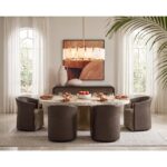 Leontine Swivel Lounge Chair - Gellar Earth / Eglinton Espresso - Image 6