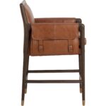 Mauti Counter Stool - Brown - Shalimar Tobacco Leather - Image 3