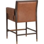 Mauti Counter Stool - Brown - Shalimar Tobacco Leather - Image 4